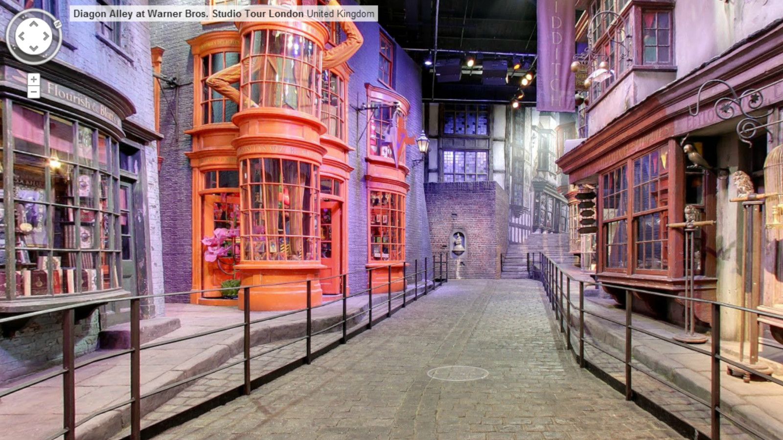 Diagon Alley innevata notturna, 1191x670 HD, Desktop