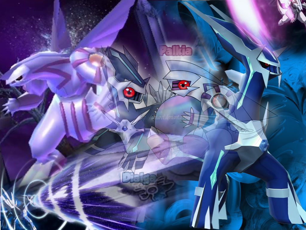Dialga e Palkia Pokemon, 1024x768 HD, Desktop