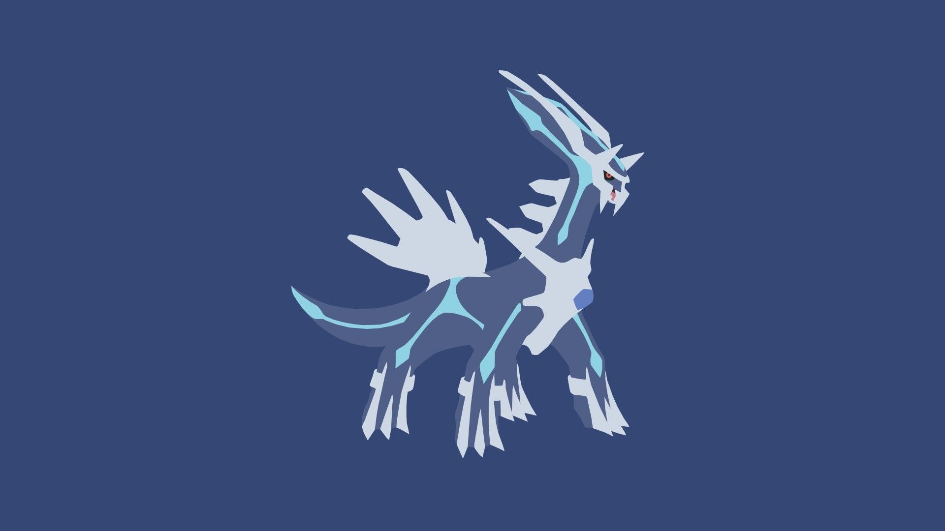 Dialga Pokemon minimalista, 1920x1080 1080p, Laptop