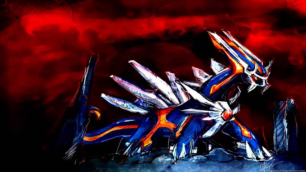 Dialga Pokemon sfondo rosso, 1280x720 720p, PC