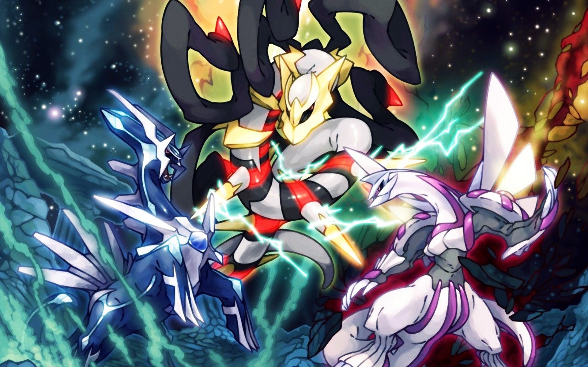 Dialga Palkia Giratina Pokemon, 1920x1200 WUXGA, PC Desktop