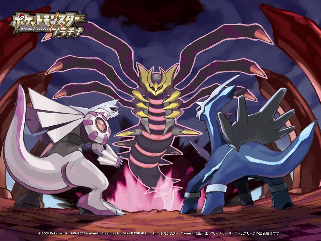 Dialga Palkia Giratina Pokemon, 1024x768 HD, Desktop