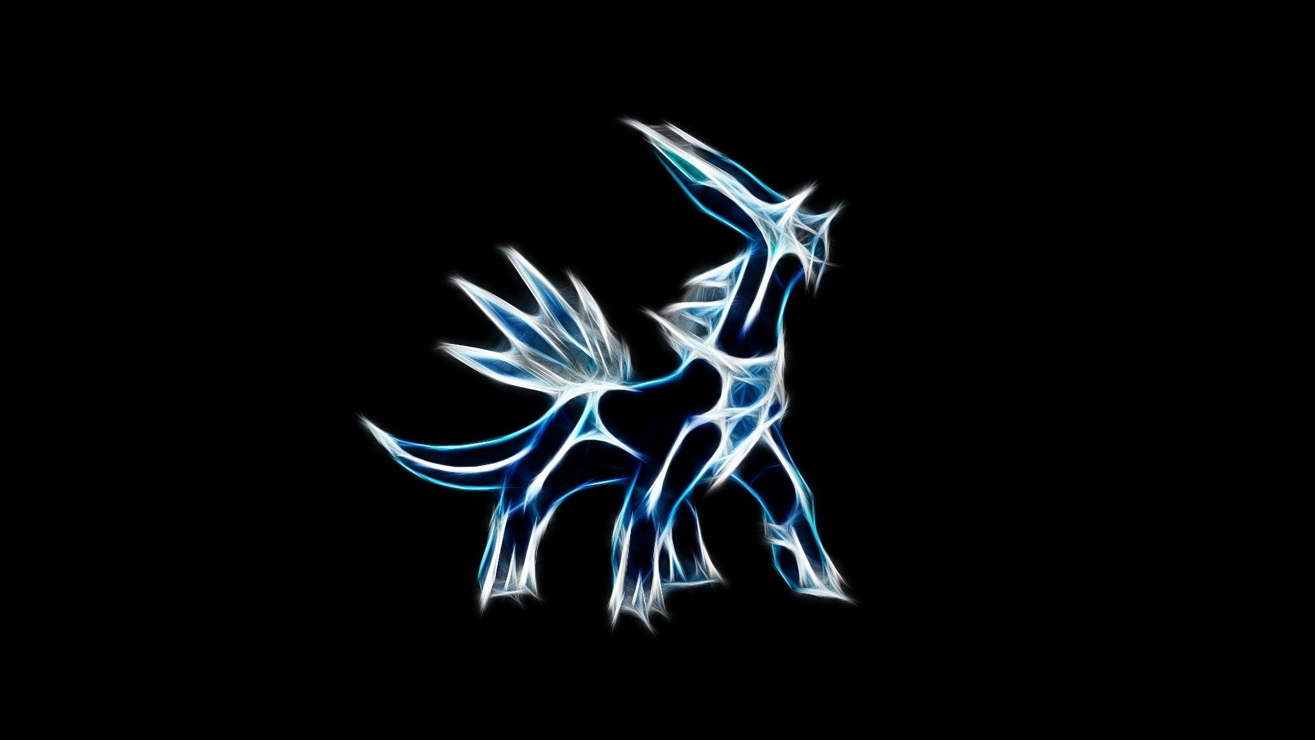 Dialga Pokemon contorno luminoso, 1920x1080 Full HD, PC