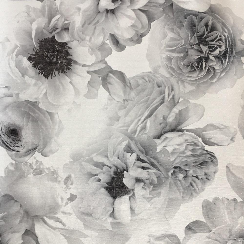 Fiori bianco e nero floreale, 1000x1000 HD, iMac