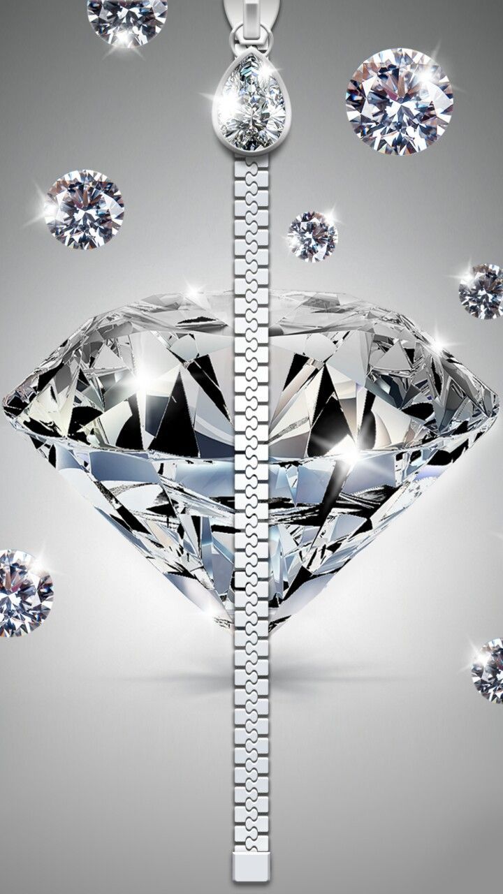 Diamante con cerniera argento, 720x1280 Verticale, Telefono
