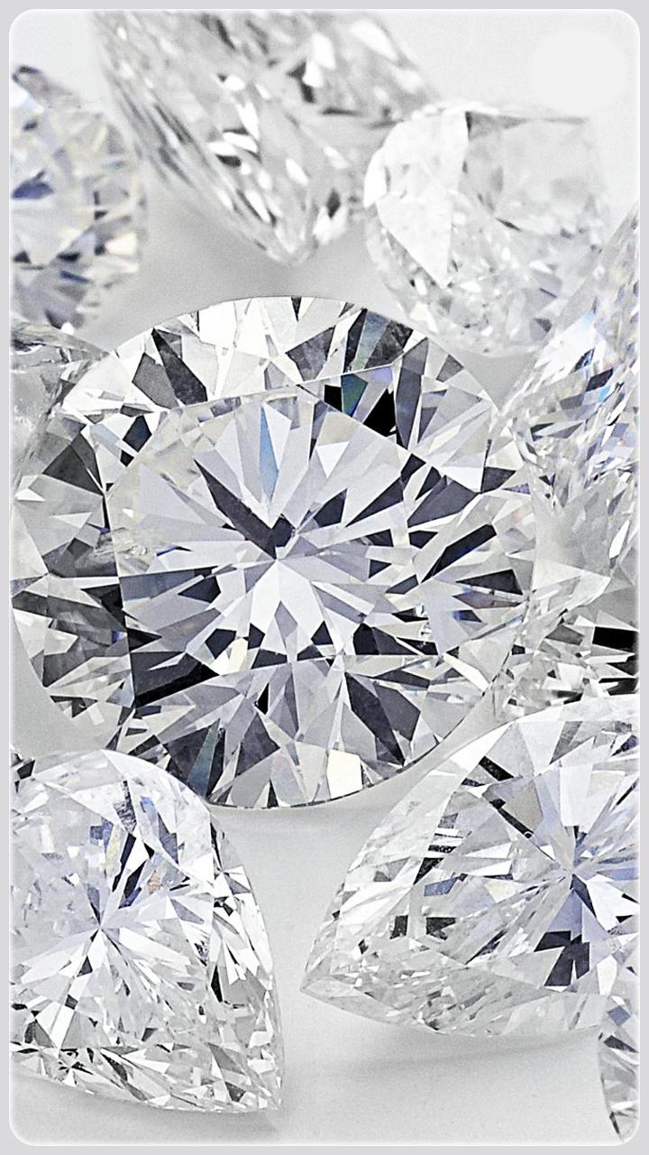 Diamanti argento brillanti, 720x1280 Verticale, Telefono