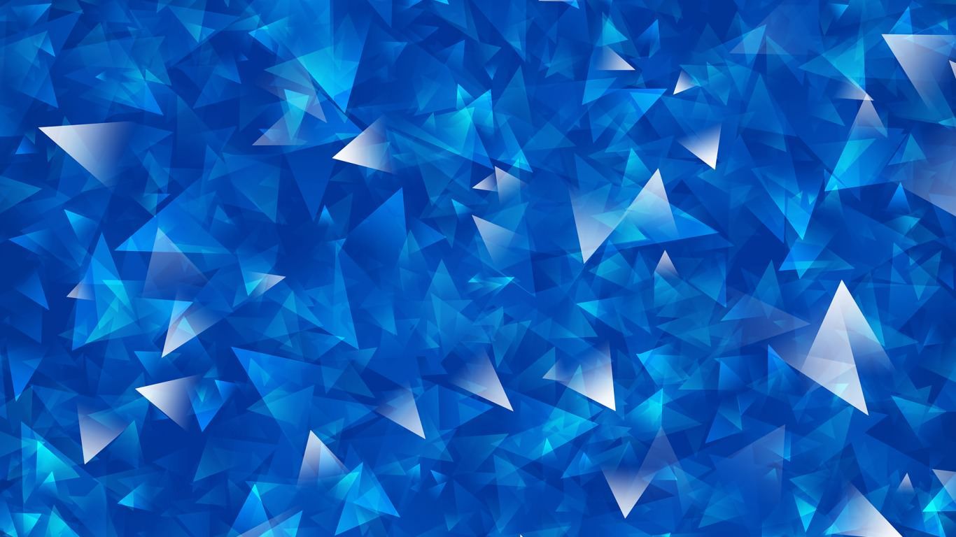 Triangoli astratti blu geometrici, 1366x768 HD, PC Desktop