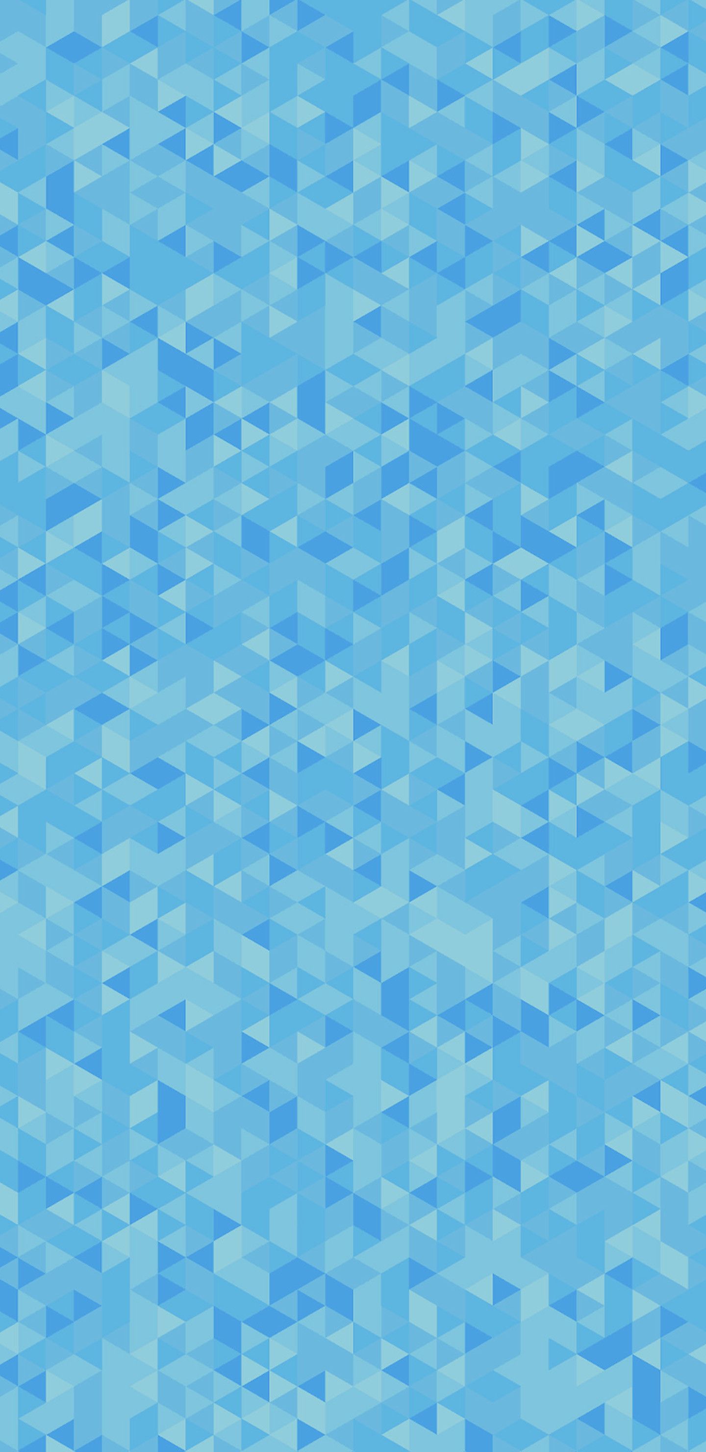 Mosaico triangoli astratti blu, 1440x2960 Verticale, Mobile