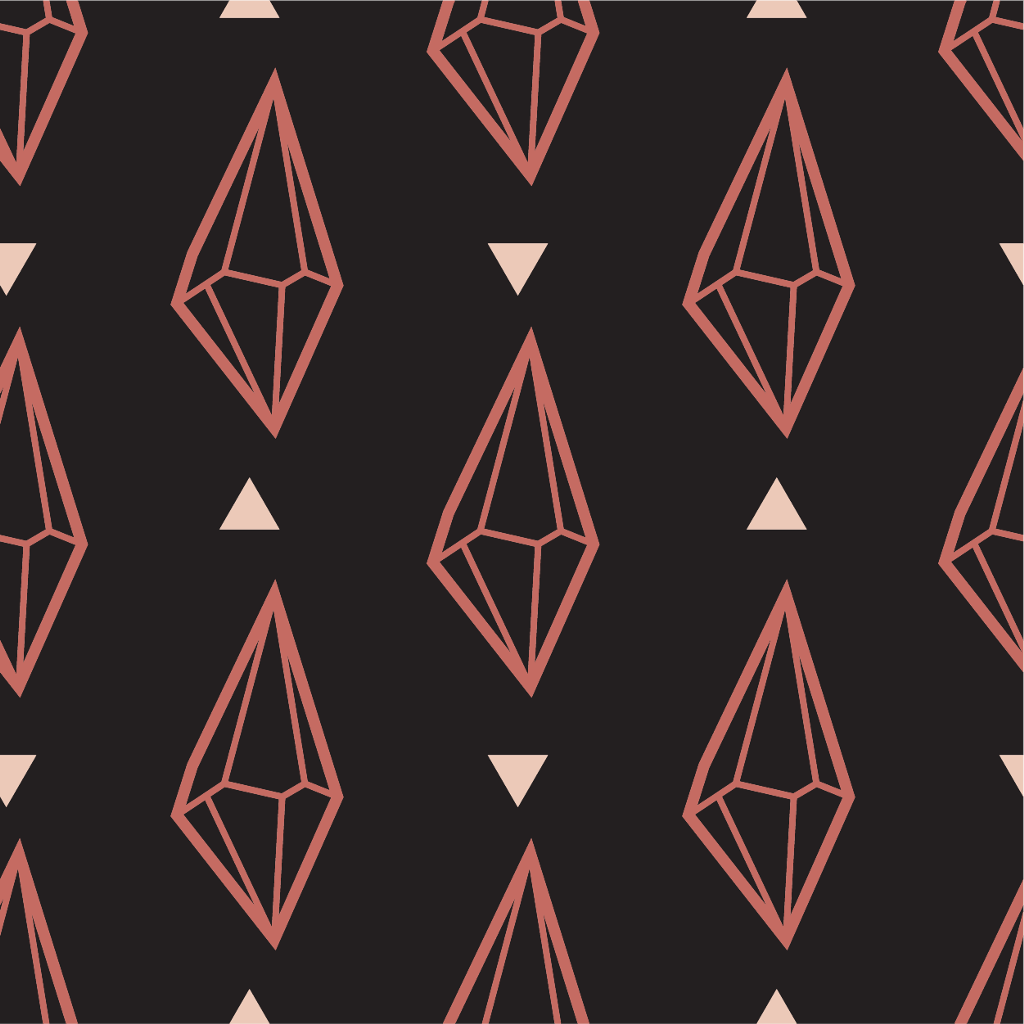 Diamanti geometrici astratti rosso nero, 1024x1024 HD, Desktop