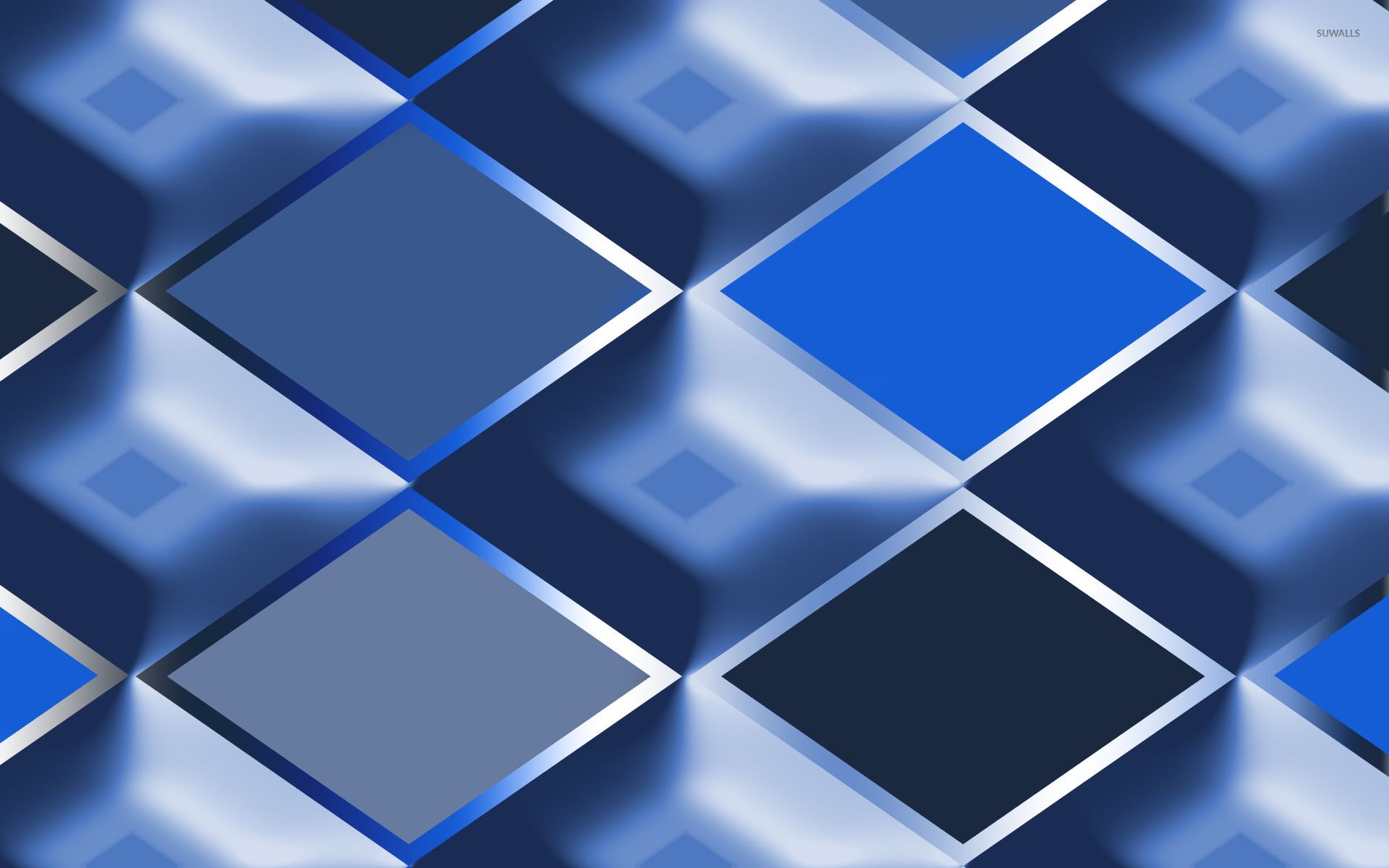 Diamanti astratti blu geometrici, 1920x1200 WUXGA, Desktop