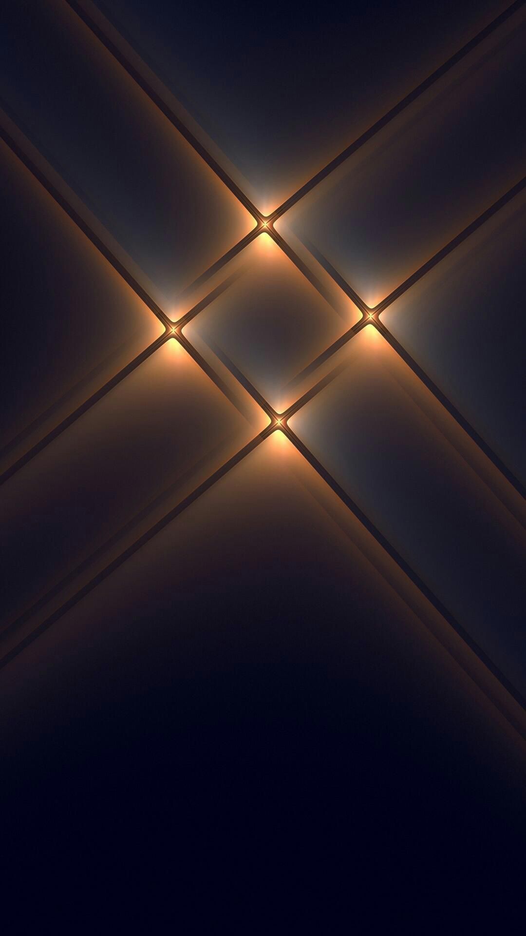 Diamanti dorati astratti scuri, 1080x1920 Full HD Verticale, Smartphone