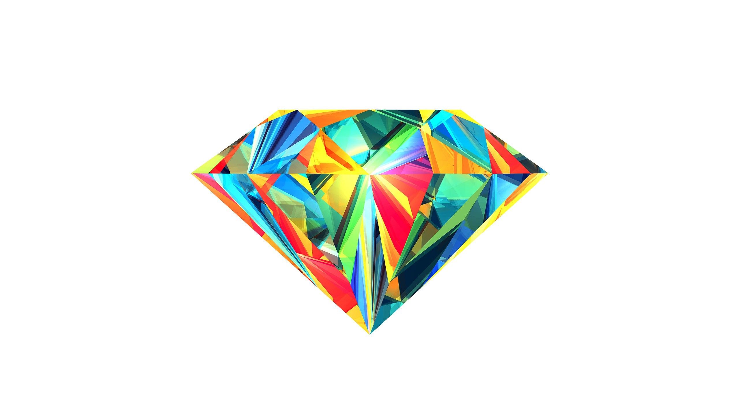 Diamante colorato astratto, 2560x1440 1440p, Desktop