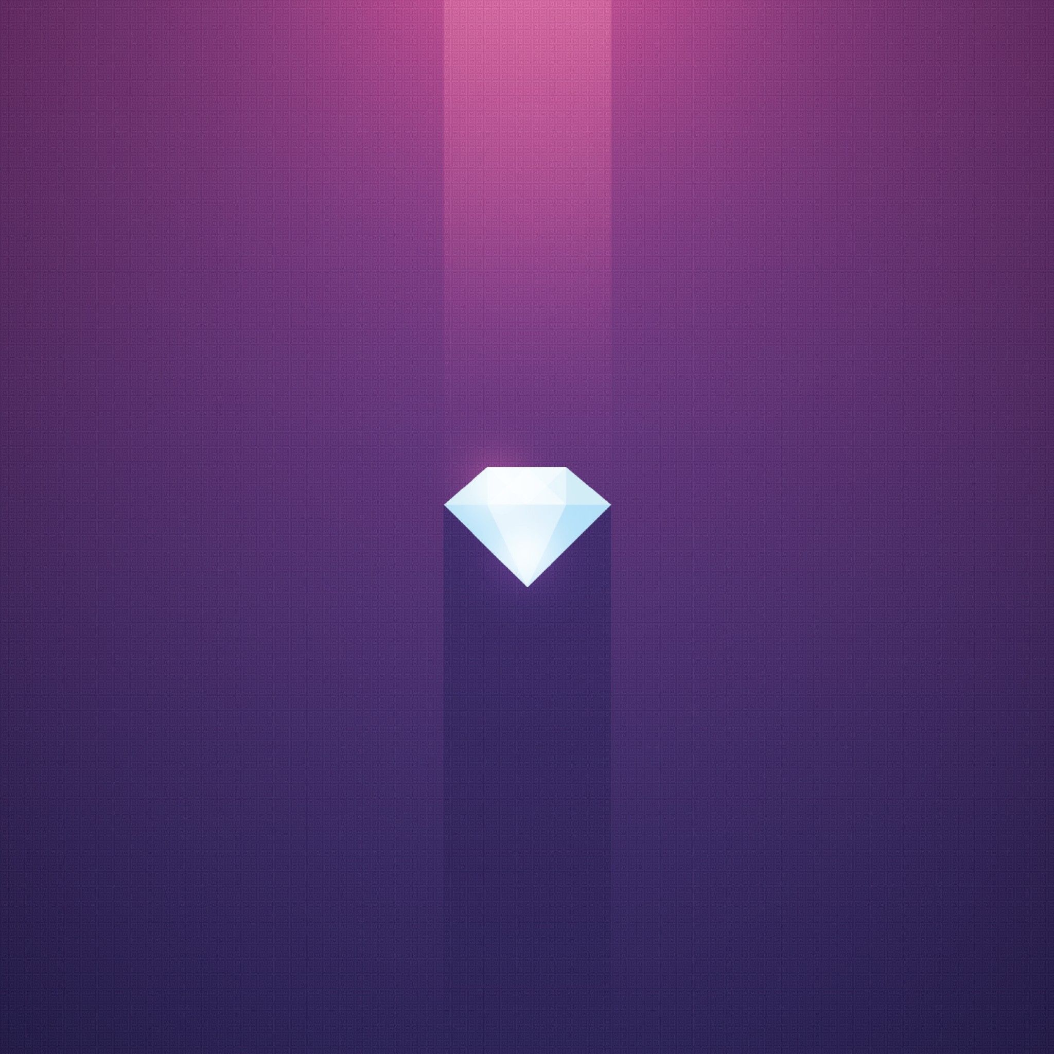 Diamante astratto sfondo viola, 2048x2048 alta risoluzione, PC