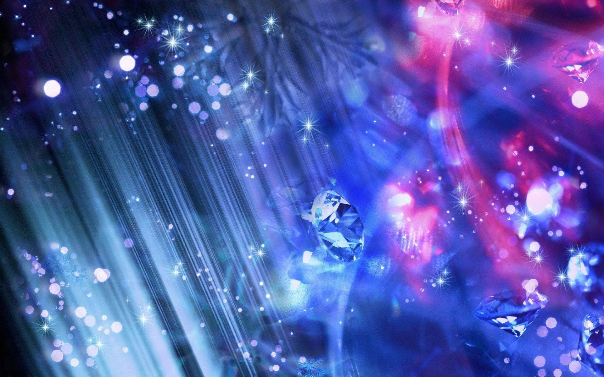 Astratto diamanti luci blu viola, 1920x1200 WUXGA, PC
