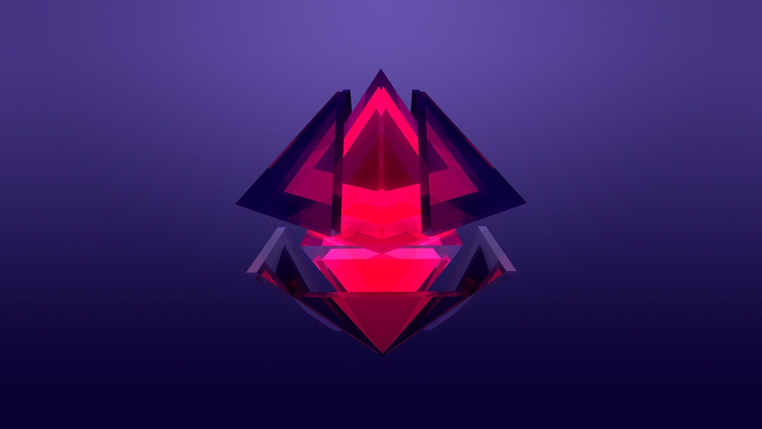 Diamante astratto rosso viola, 2560x1440 1440p, Desktop