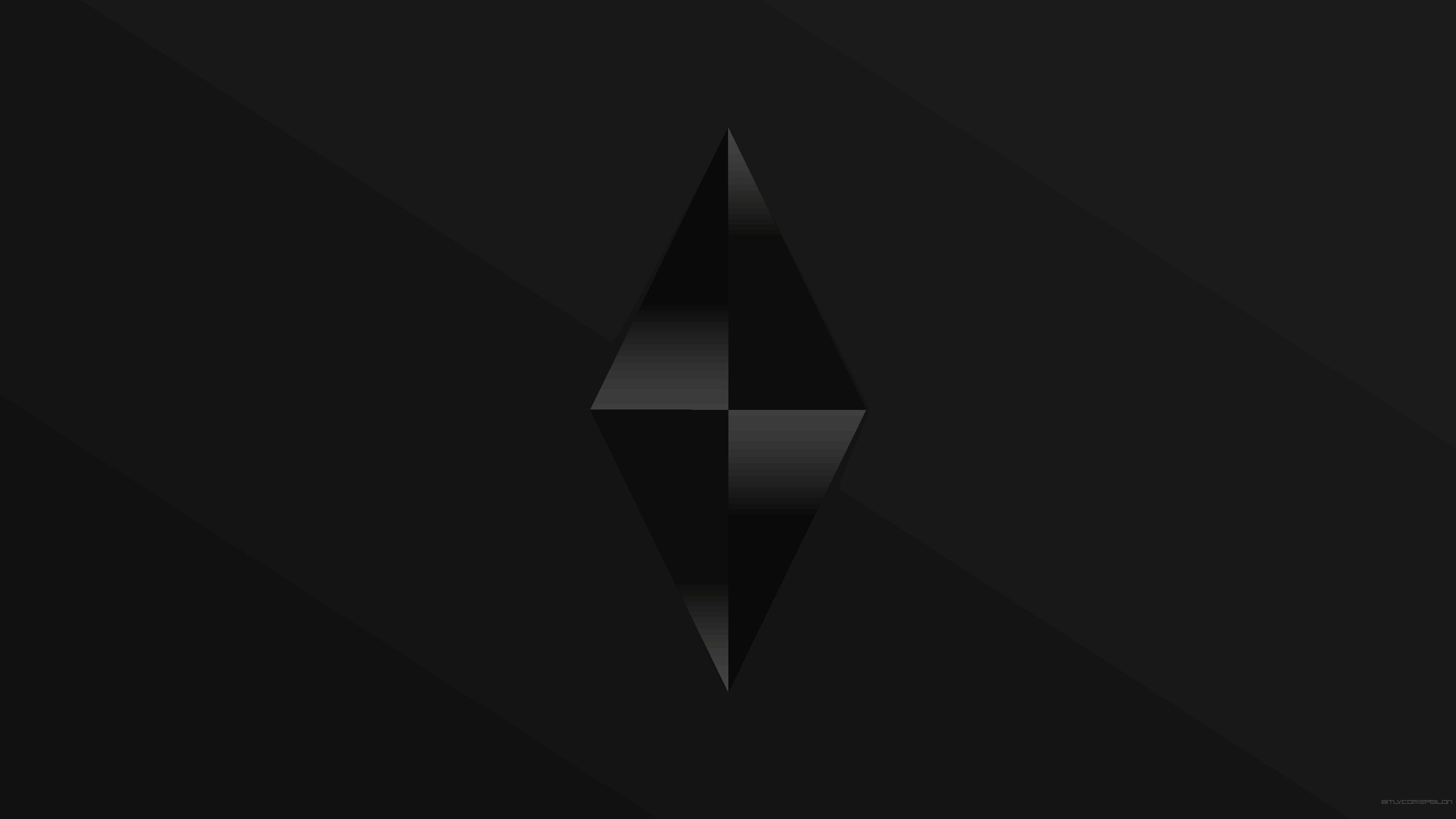 Diamante astratto grigio scuro, 3840x2160 4K, Monitor 4K