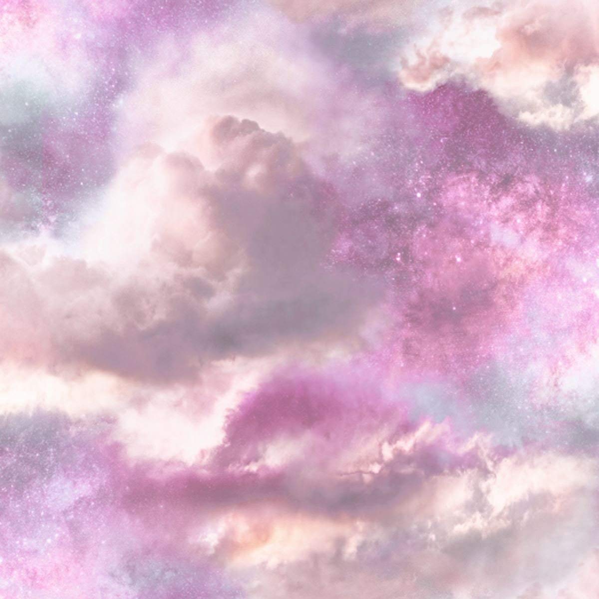 Nuvole galassia rosa viola, 1200x1200 HD, PC