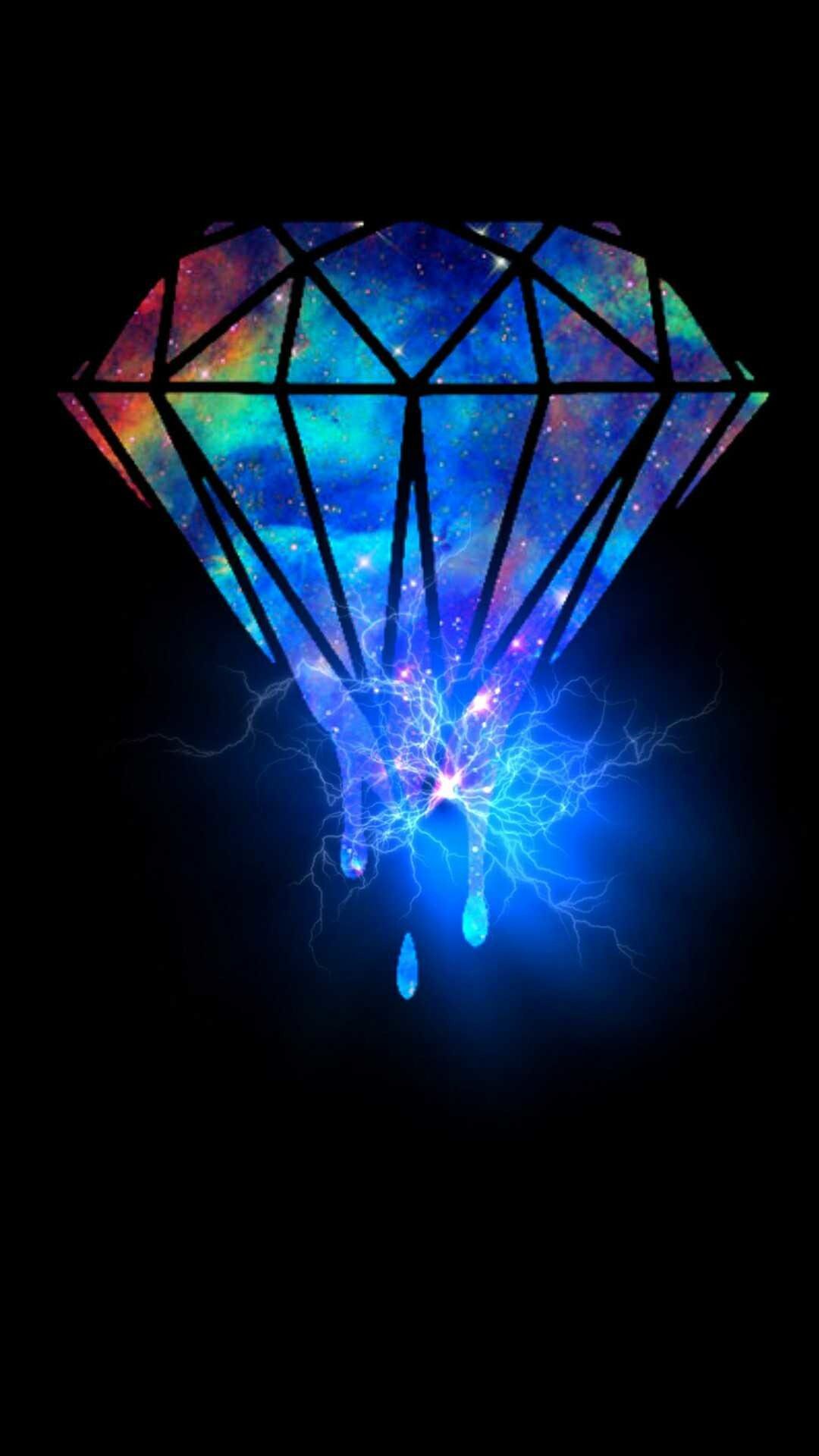 Diamante astratto colorato luminoso, 1080x1920 Verticale, Samsung Galaxy
