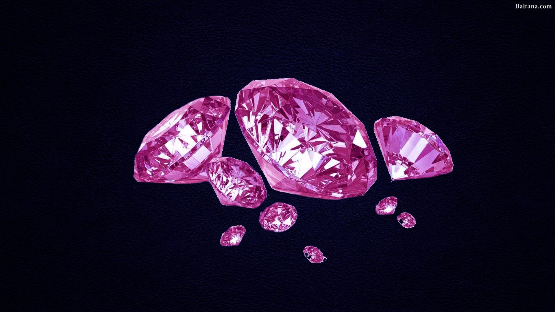 Diamanti rosa su nero, 1920x1080 1080p, Laptop