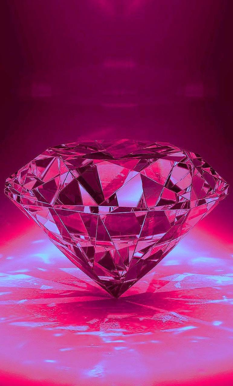 Diamante rosa brillante sfondo scuro, 771x1280 Full HD Verticale, Realme