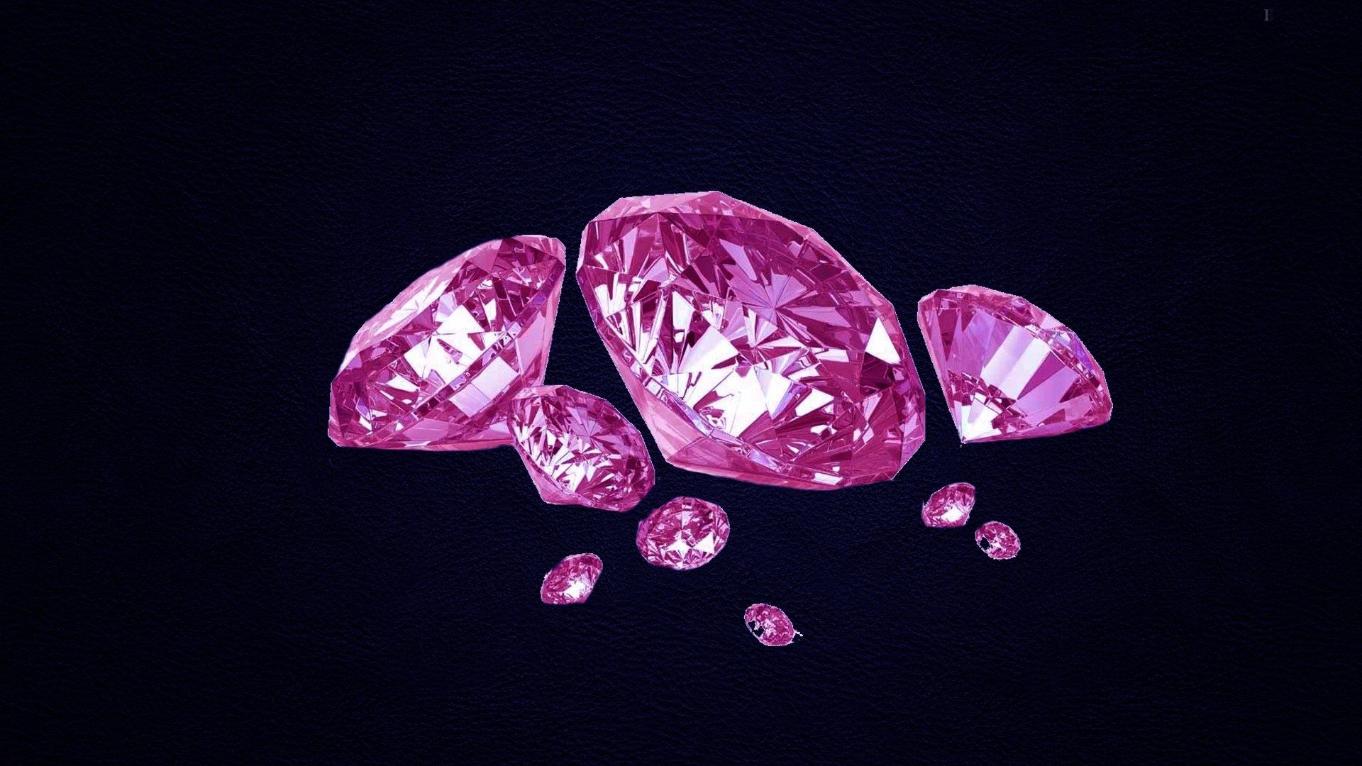Diamanti rosa su sfondo nero, 1920x1080 Full HD, Desktop