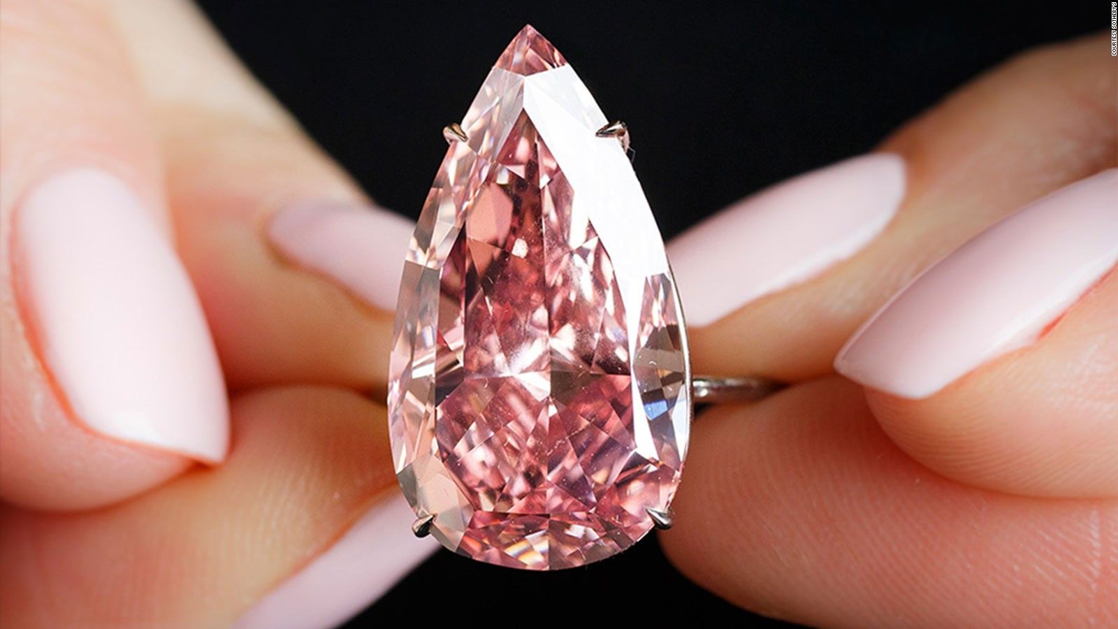 Anello diamante rosa a goccia, 1600x900 900p, Desktop