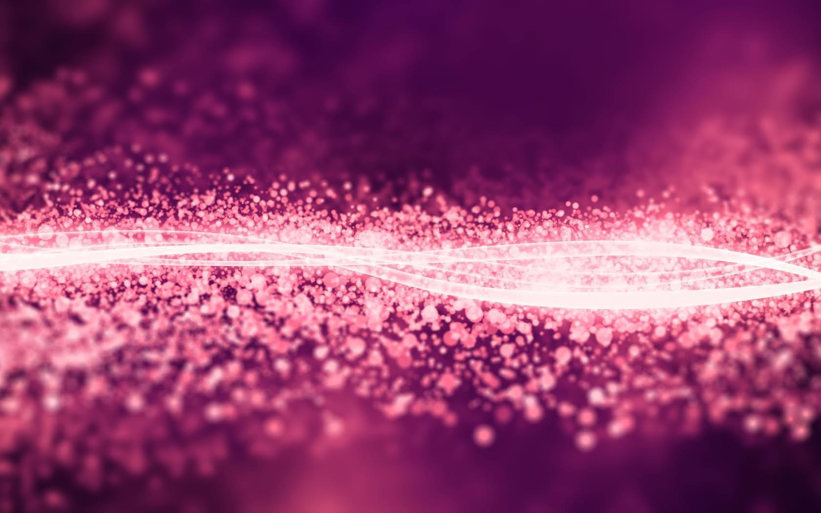 Particelle rosa luminose astratte, 1680x1050 HD Ready, Laptop