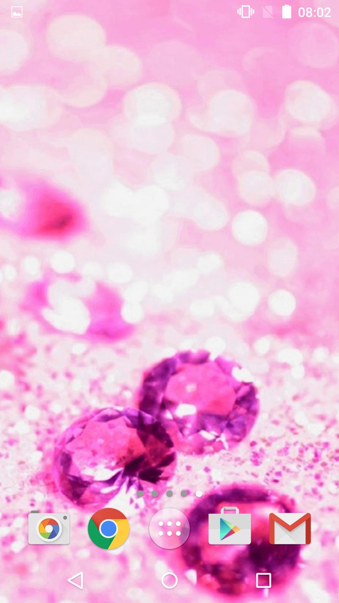 Diamanti rosa scintillanti bokeh, 1080x1920 Verticale, Mobile