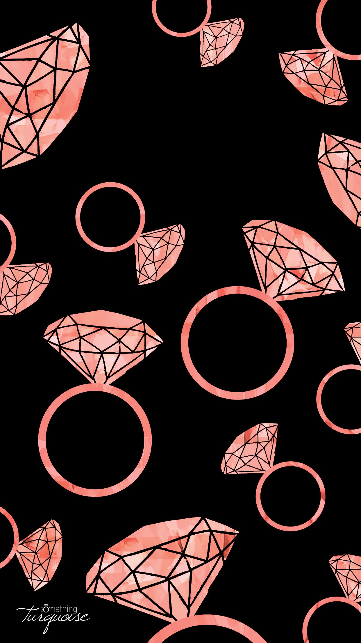 Diamanti e anelli rosa, 1242x2208 Verticale, OnePlus