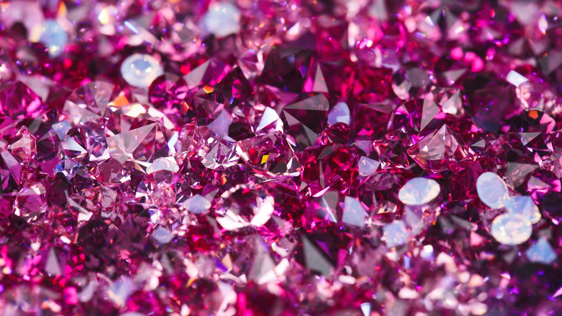 Diamanti rosa ammucchiati, 1920x1080 Full HD, PC