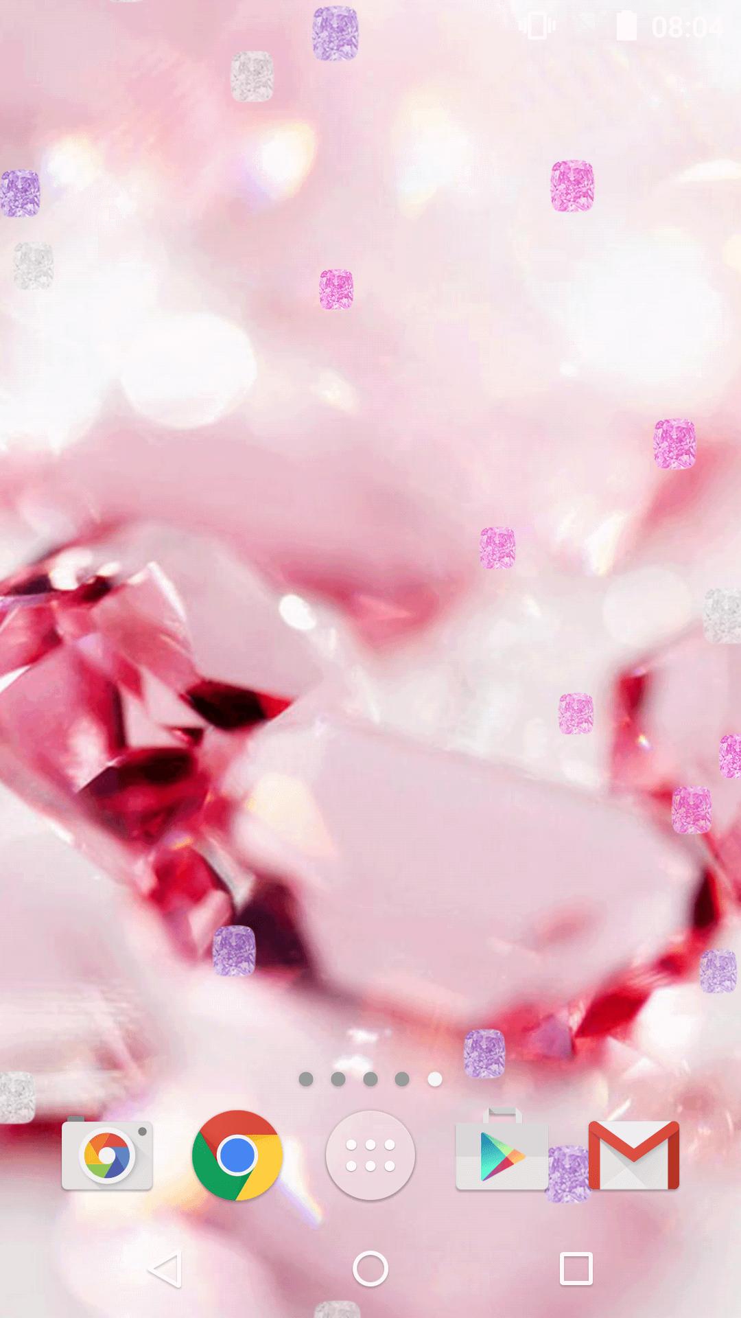 Diamanti rosa scintillanti, 680x1209 Verticale, Mobile