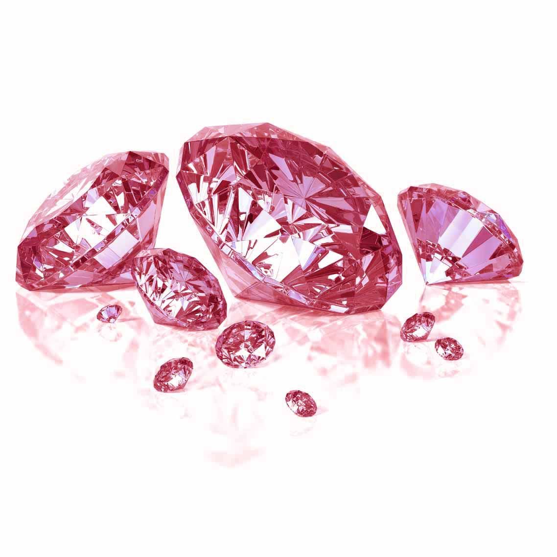 Diamanti rosa su sfondo bianco, 1138x1138 HD, PC