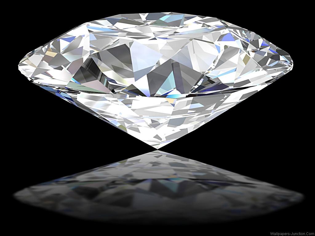 Diamante su sfondo nero, 1024x768 HD, Desktop