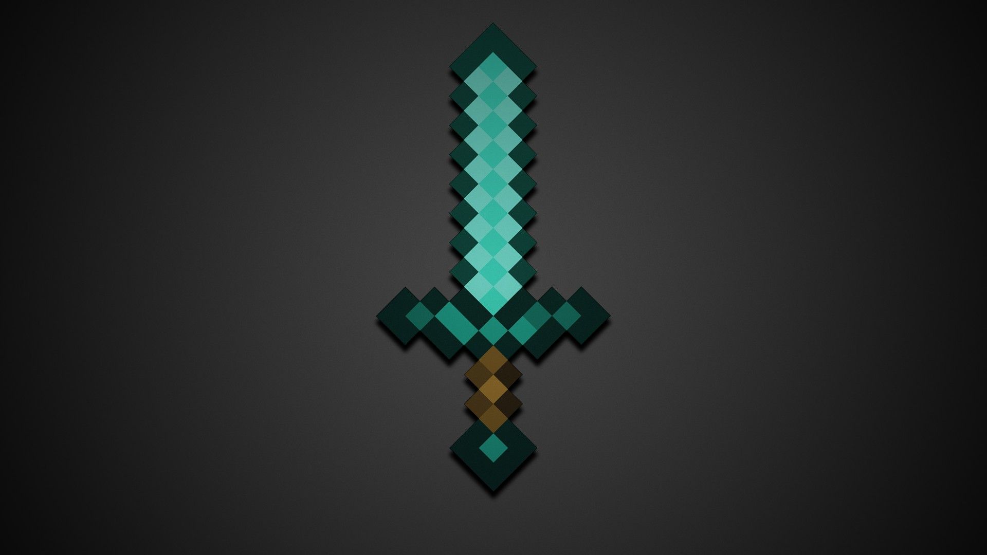 Diamante pixel art Minecraft, gioco sandbox, 1600x900 900p, Desktop