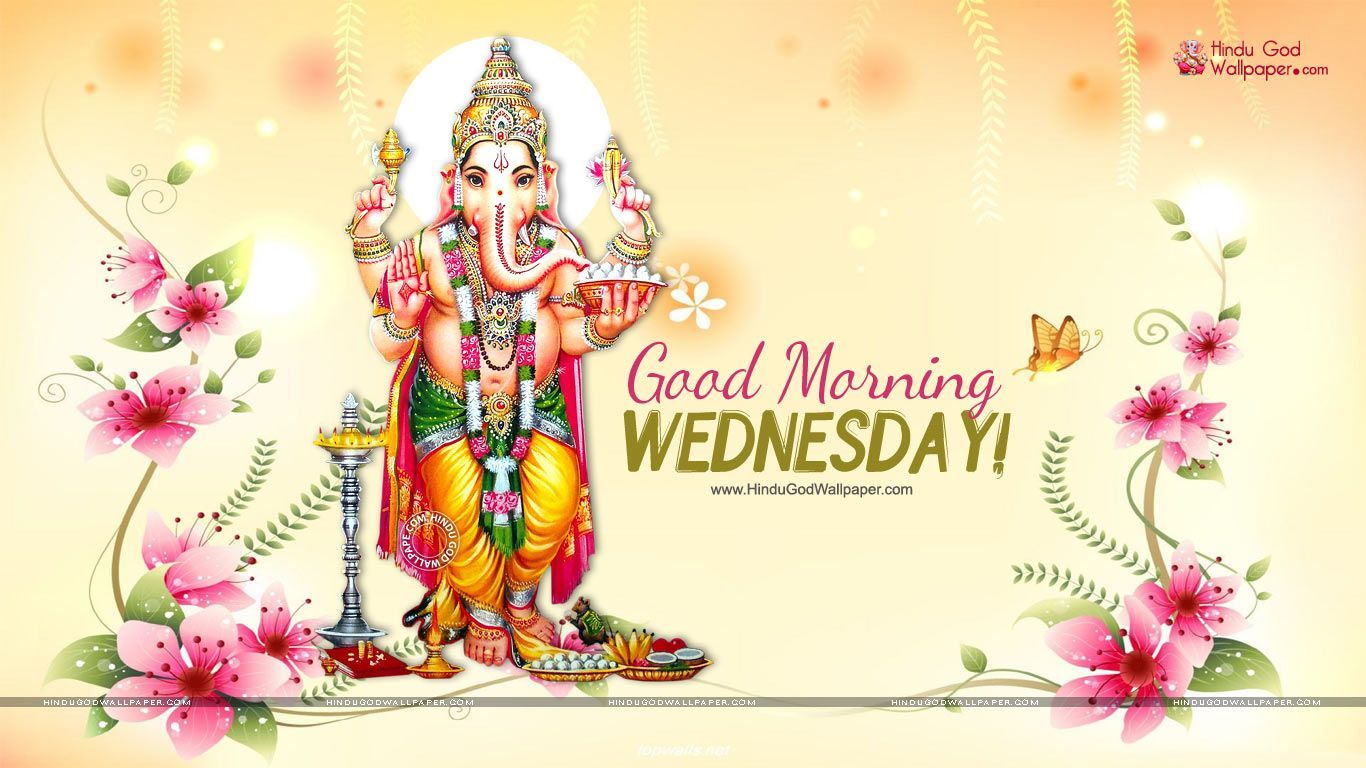 Ganesh con fiori decorativi, 1366x768 720p, iMac