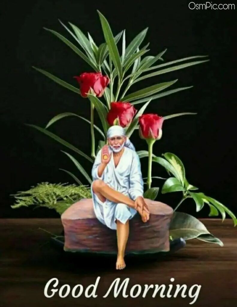 Sai Baba con rose rosse, 791x1024 Full HD Verticale, iPhone