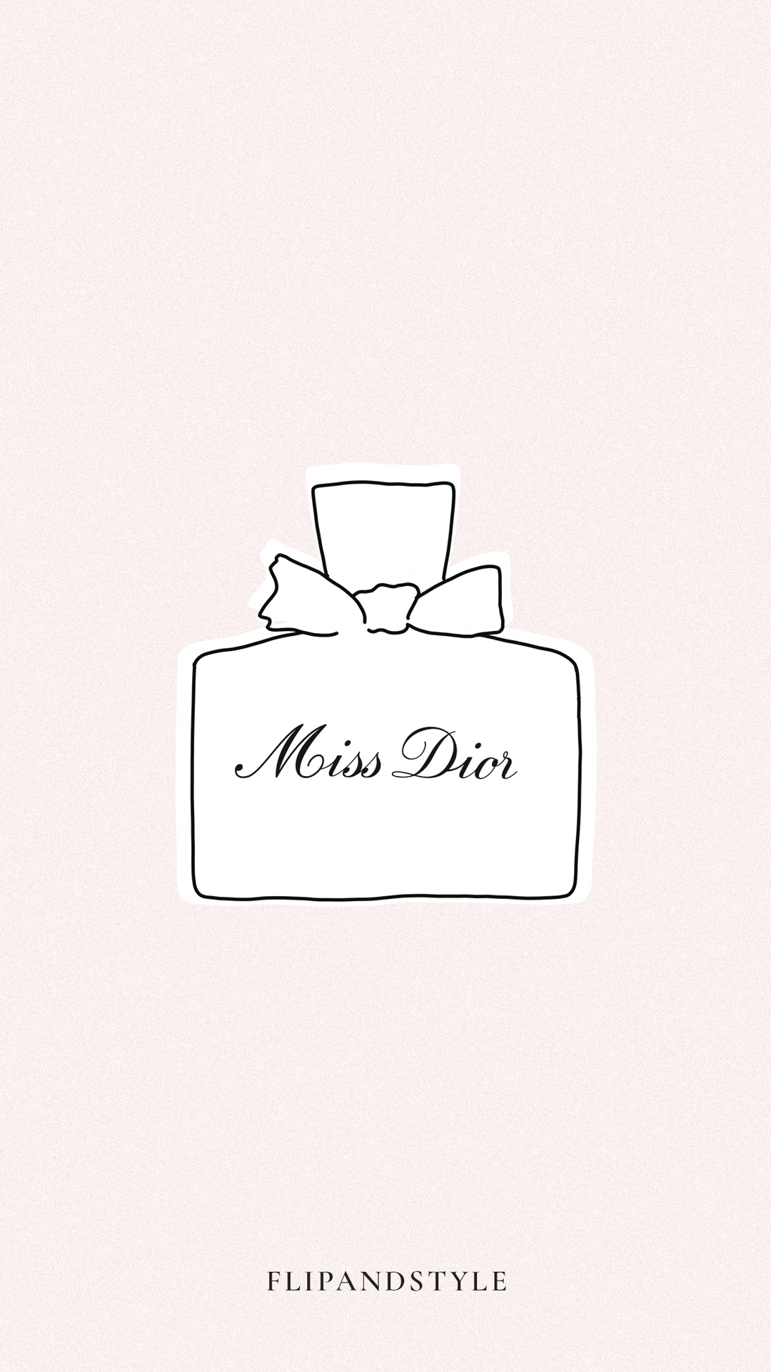 Profumo Miss Dior illustrato, 1080x1920 Full HD Verticale, iPhone