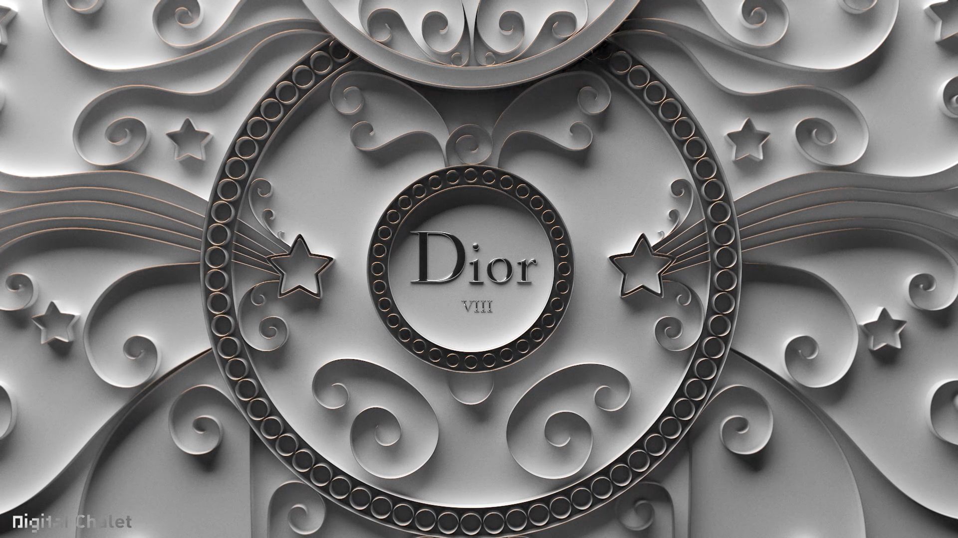 Logo Dior scultura decorativa grigia, 1920x1080 1080p, PC Desktop