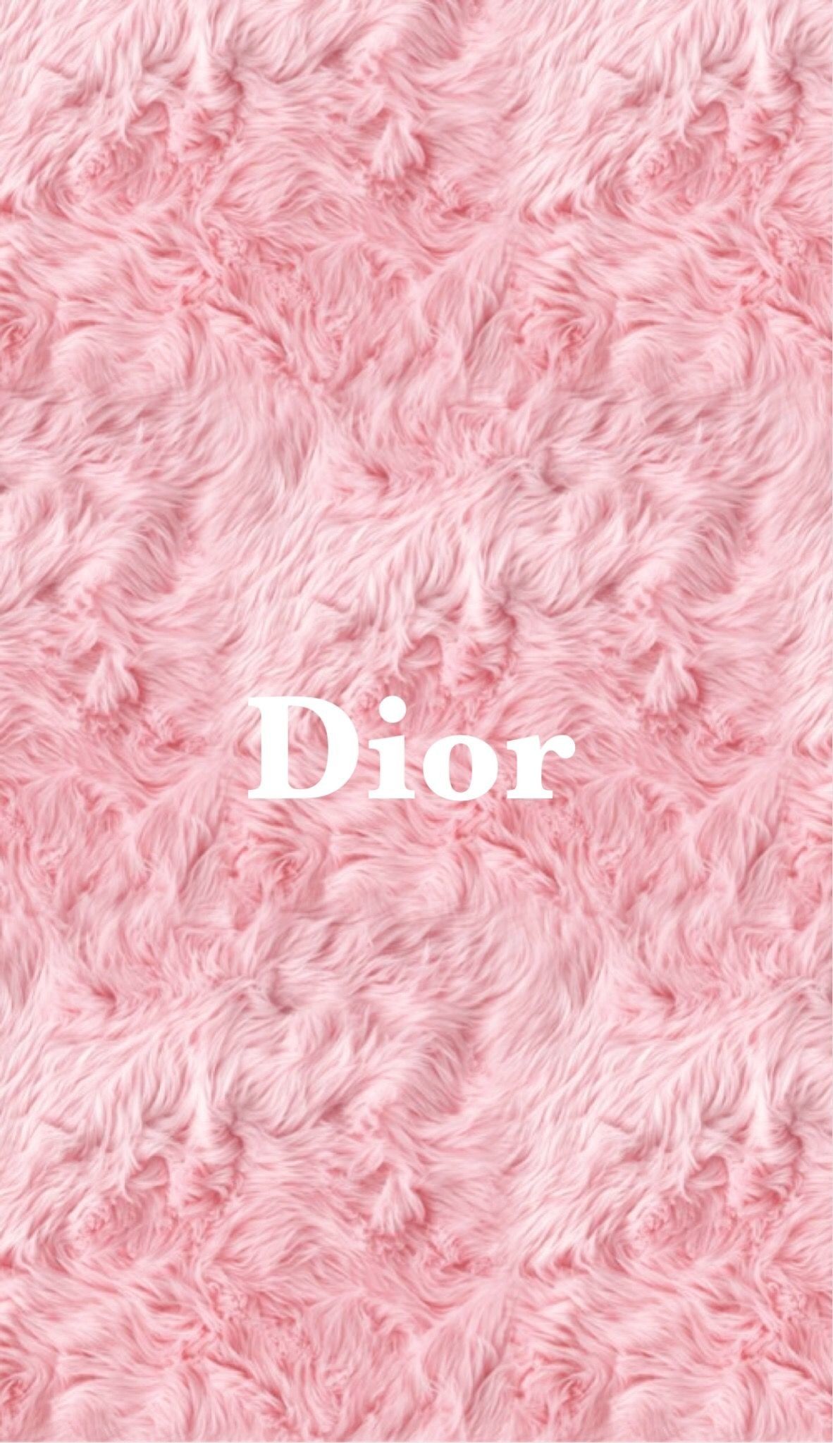 Logo Dior pelliccia rosa, 1182x2048 Full HD Verticale, iPhone