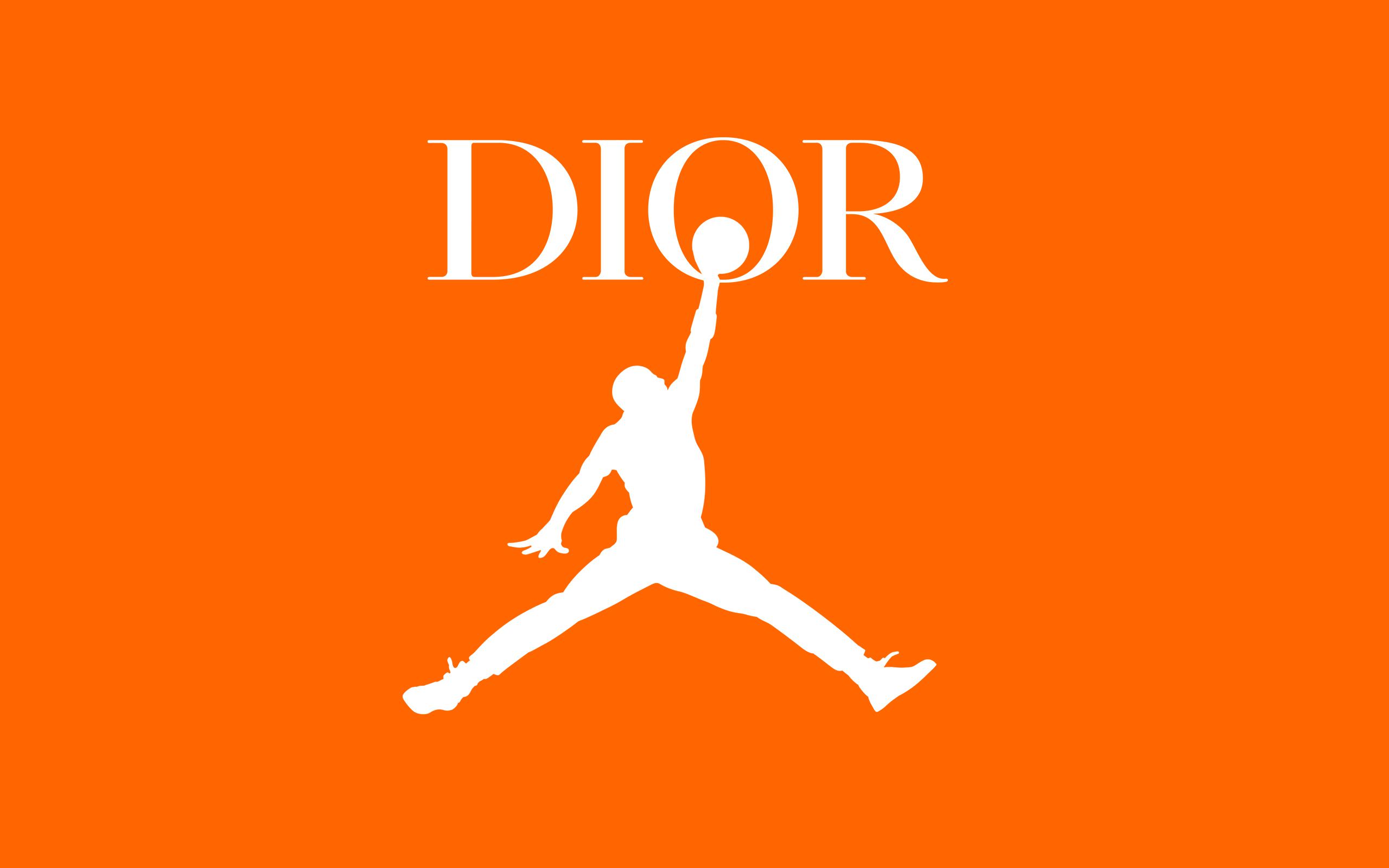 Logo Jordan Dior arancione, 2560x1600 2K+, MacBook Pro