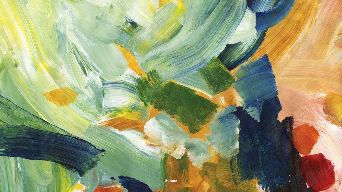 Dipinto astratto pennellate colorate, 1200x675 HD, Laptop