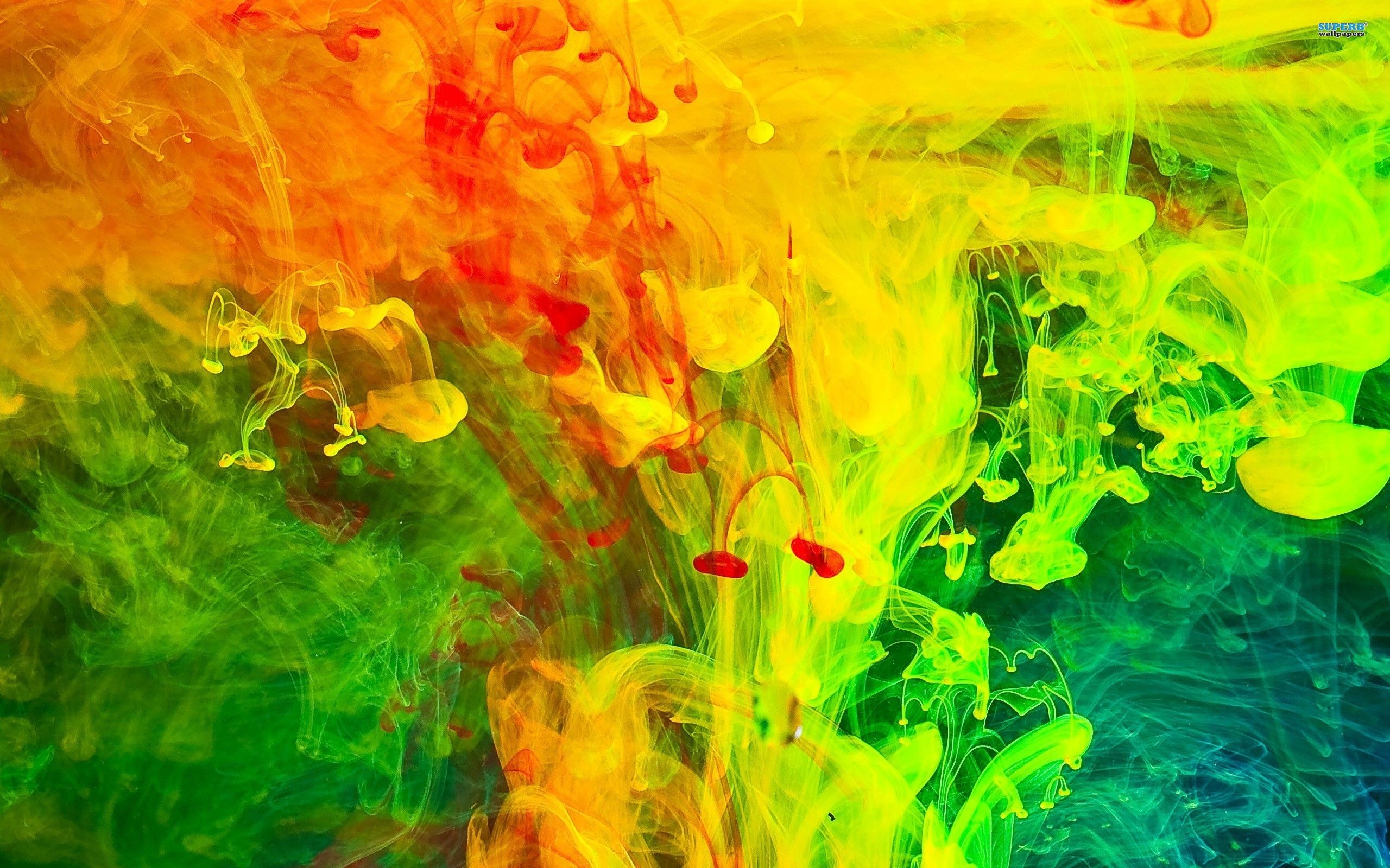 Inchiostro colorato in acqua, 2560x1600 2K+, Desktop