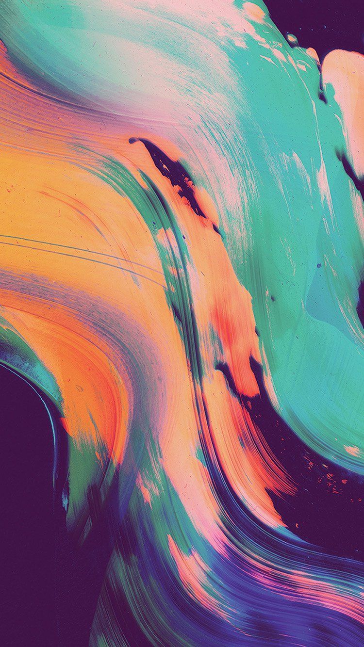 Pittura astratta multicolore fluida, 750x1334 Full HD Verticale, iPhone
