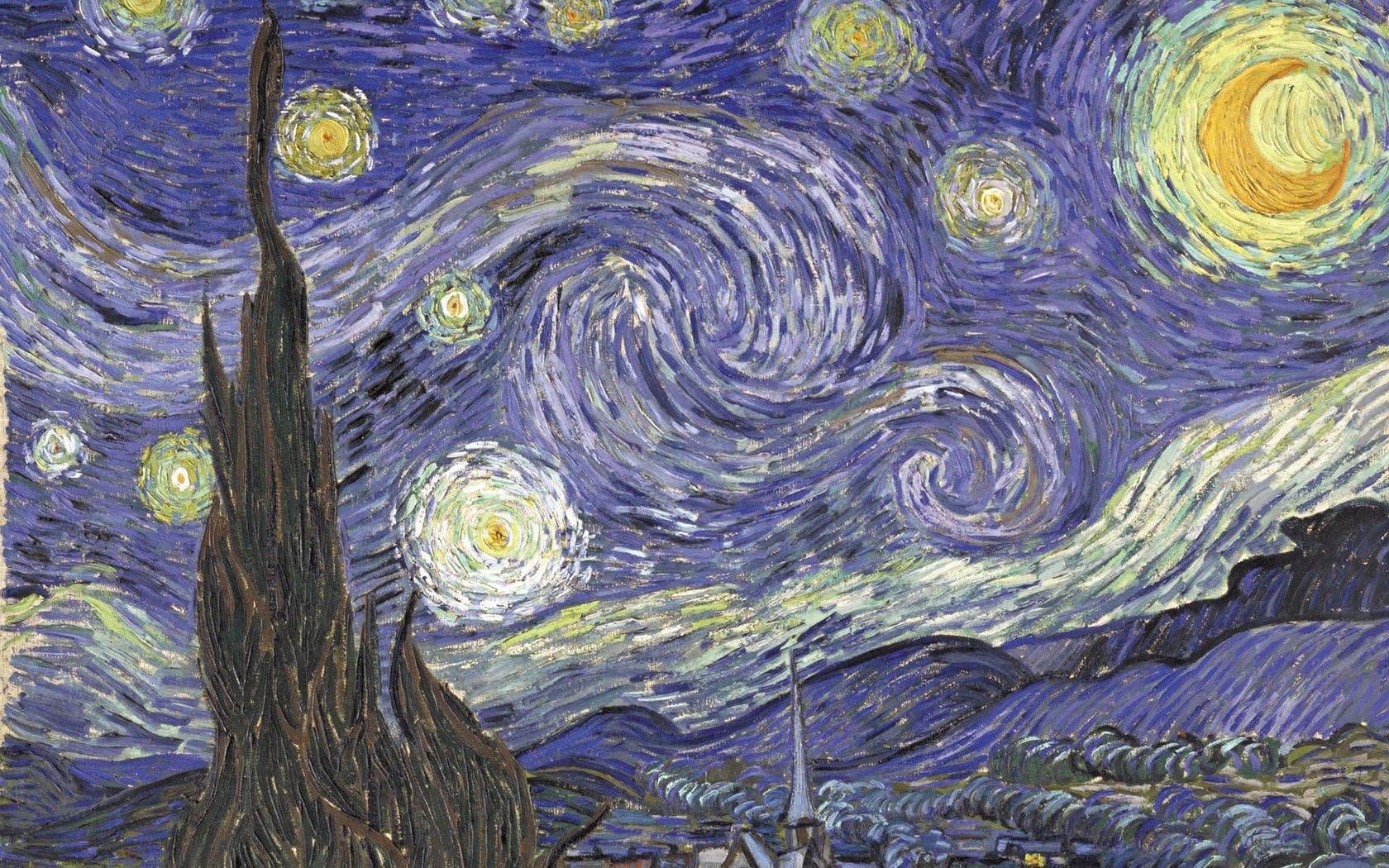 Notte stellata Van Gogh, 1680x1050 900p, Desktop