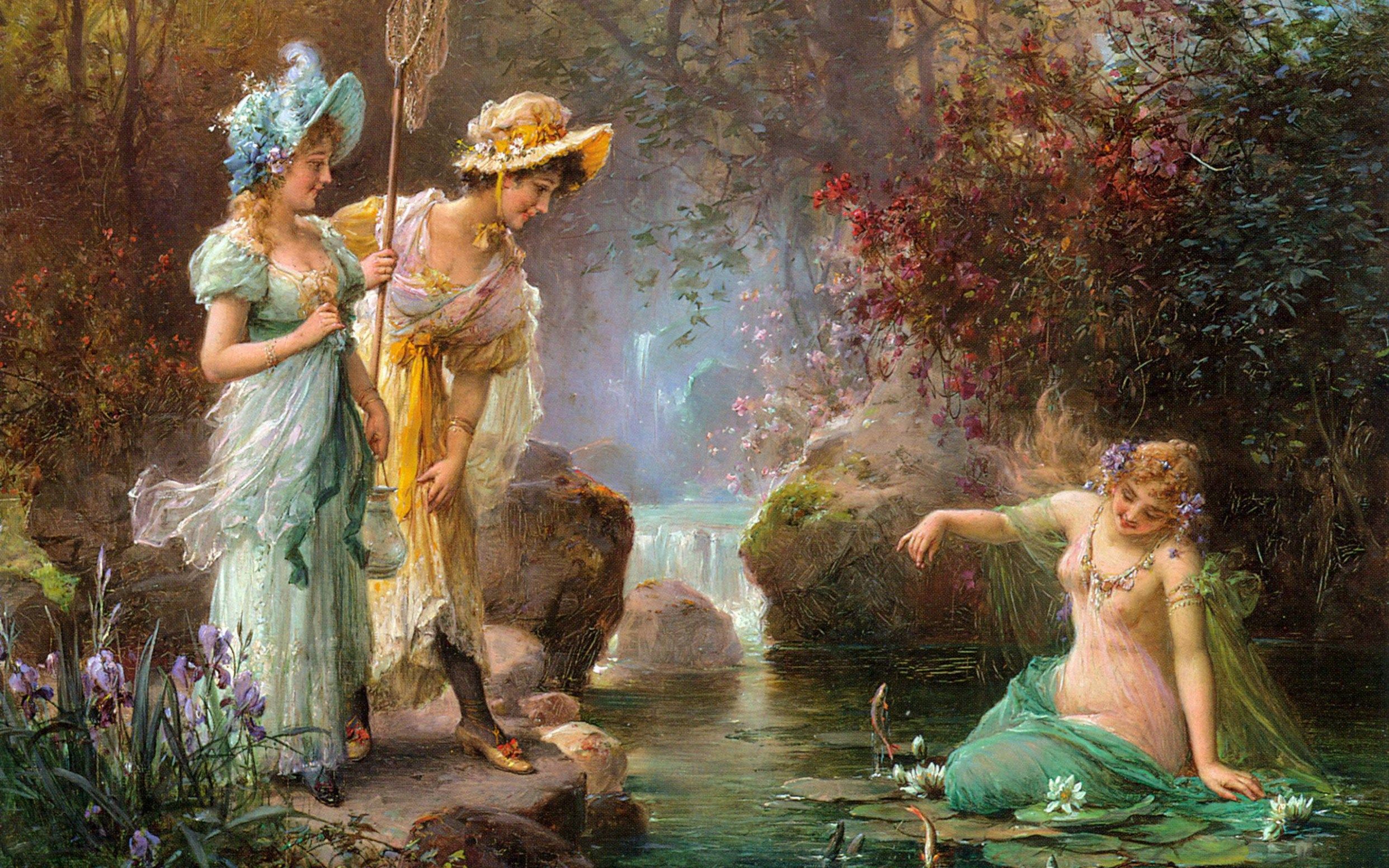 ninfa dame giardino classico, 2483x1552 Hi-Res, Desktop
