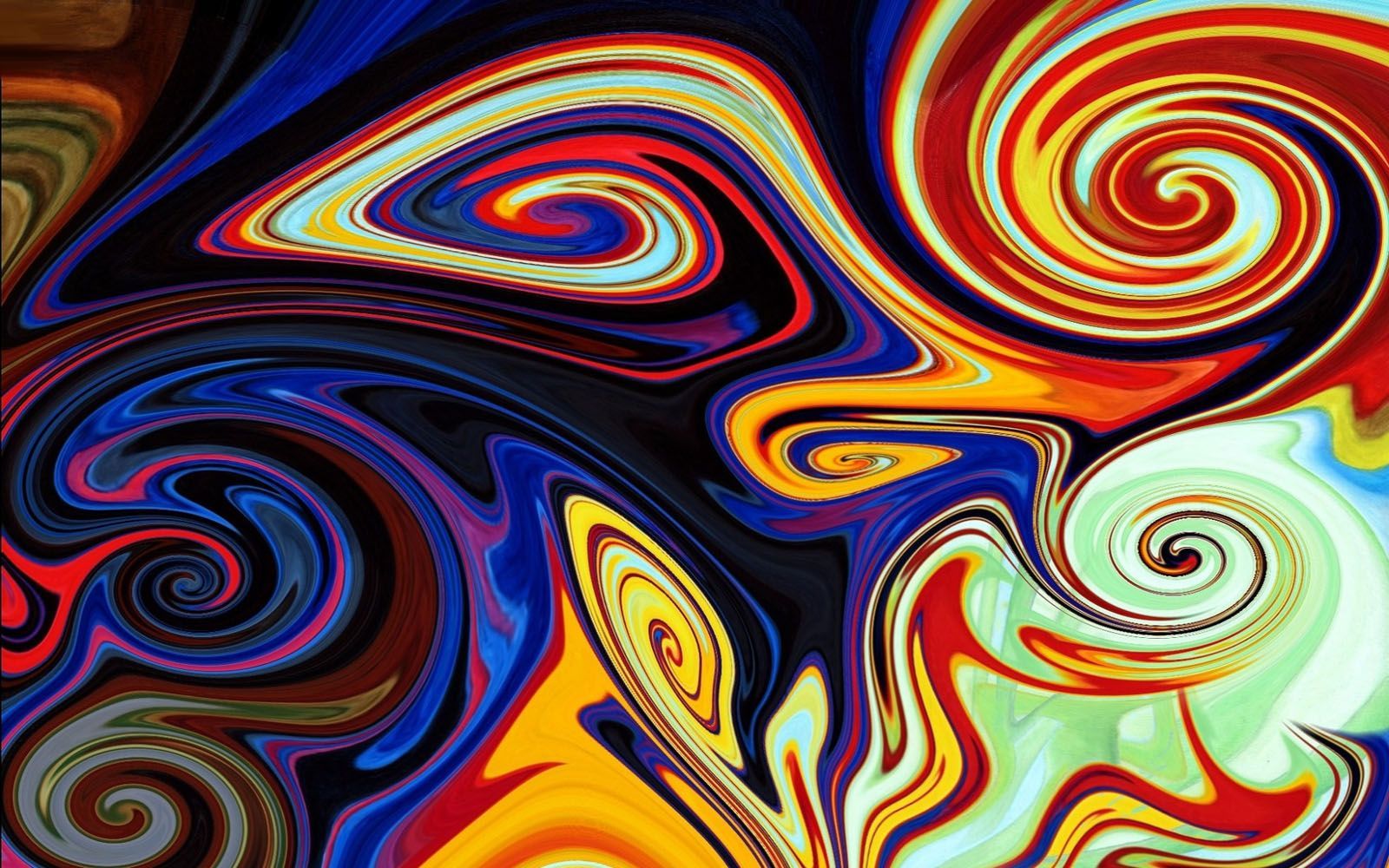 vortici astratti colori vivaci, 1600x1000 HD Ready, Laptop