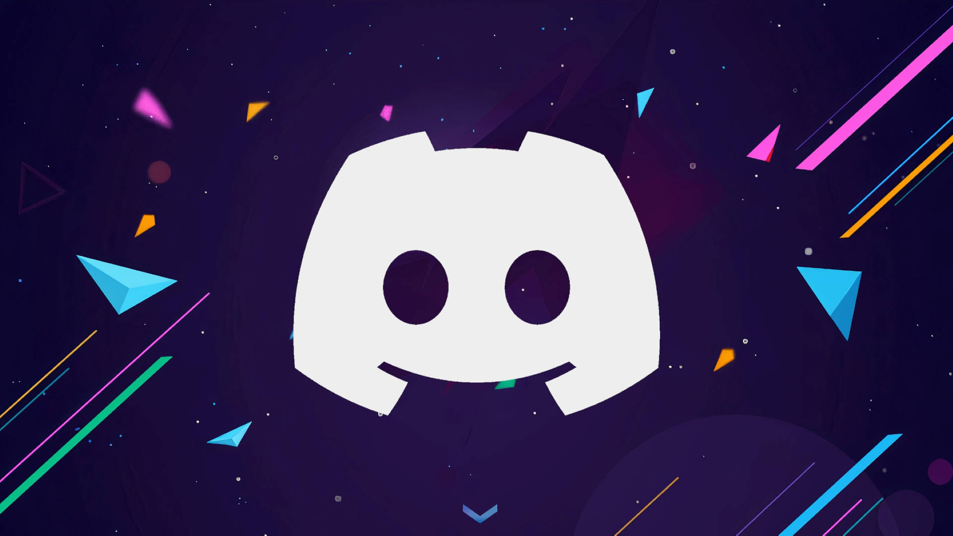 Logo Discord neon colorato, 3840x2160 Ultra HD, 4K TV