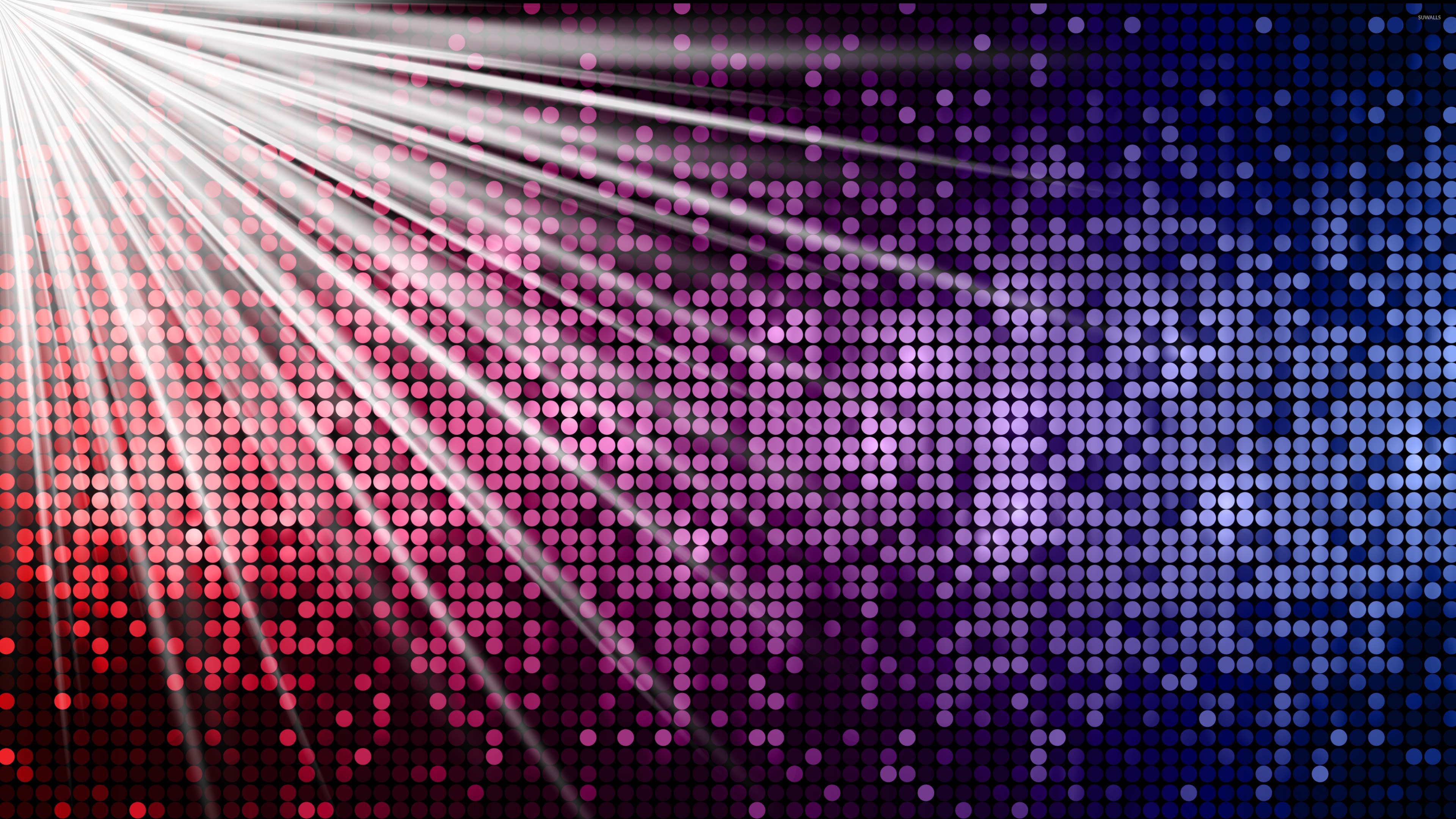Riflettori discoteca luci colorate, 3840x2160 UHD, PC 4K