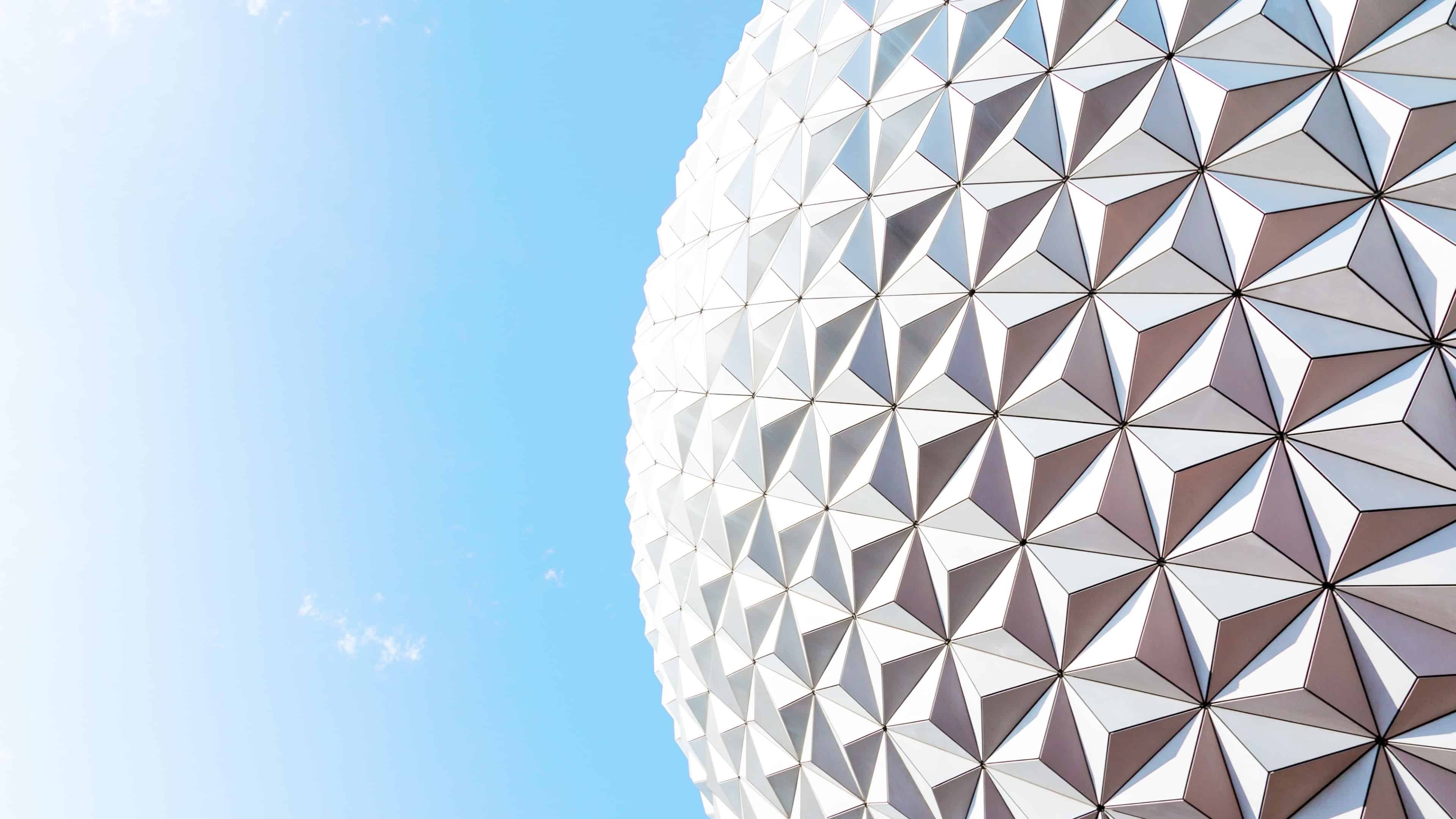 Spaceship Earth Epcot sfera, 3840x2160 UHD, PC 4K