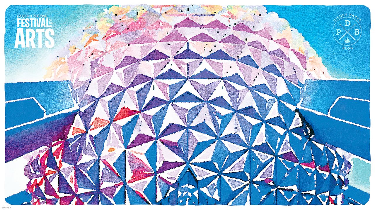 Sfera Epcot geodetica colorata, Walt Disney World, 1280x720 HD, Desktop